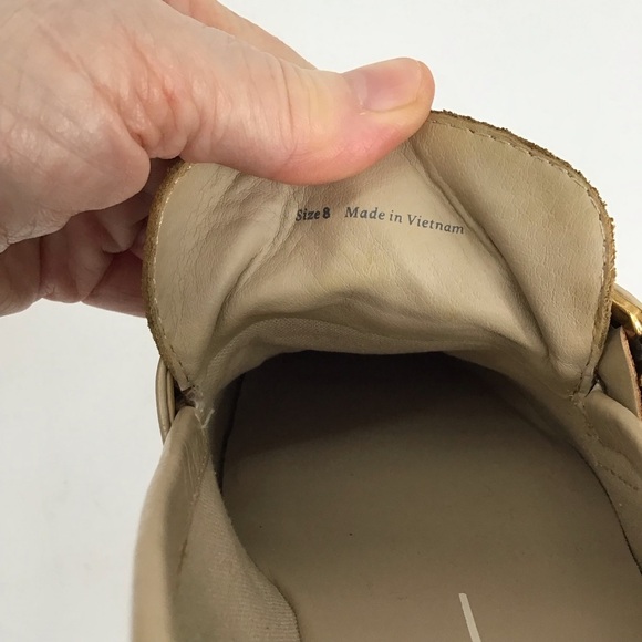 Dolce Vita Yonder Sesame Crinkle Patent Leather Platform Loafer NWOT Size 8 - Picture 11 of 11